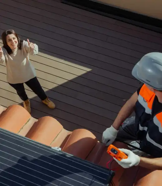 Top,View,Of,Happy,Female,Customer,Owner,Of,The,House